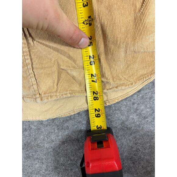 VINTAGE 90s Dickies Shirt Mens Large Brown Corduroy Retro Workwear Overshirt - Picture 3 of 6